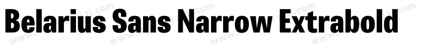 Belarius Sans Narrow Extrabold Obli字体转换